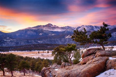 Colorado Rocky Mountain National Park Mountain Forest Winter Nature Hd
