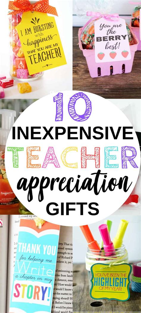 10 Inexpensive Teacher Appreciation T Ideas