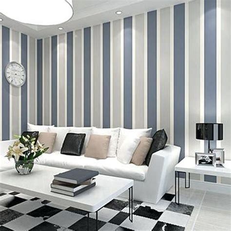 Contemporary bedroom with vibrant pink bedding. 30 Most Attractive Striped Living Room Wall Paint Styles ...