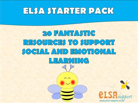 Elsa Support Starter Pack Pshe Emotions Self Esteem Bereavement