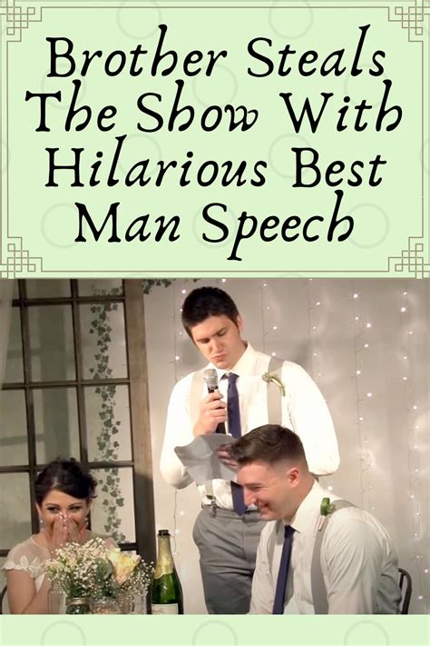 Best Man Steals The Show With Wildly Entertaining Speech Best Man Speech Best Man Speech
