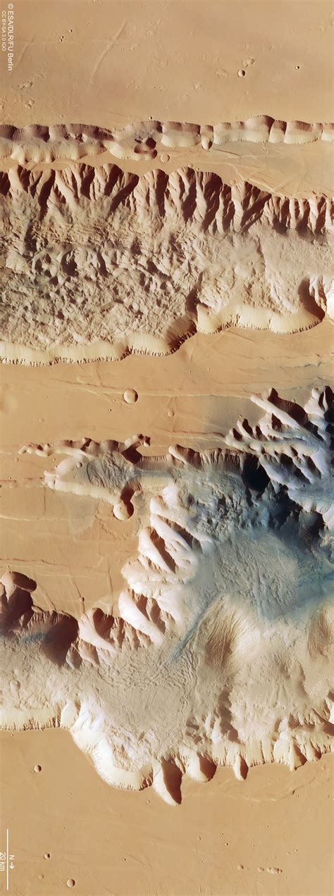 Mars Express Spots Two Huge Canyons In Valles Marineris Sci News