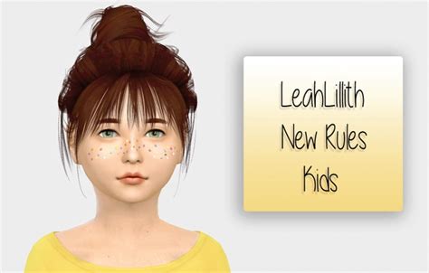 Leahlillith New Rules Hair For Kids At Simiracle Sims 4 Updates