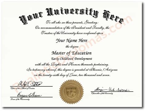 Fake College And University Diplomas Realistic Diplomas