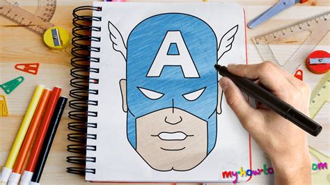 How To Draw Captain America Easy Step By Step Drawing Lessons For