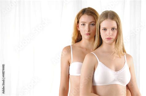 Portrait Of Two Beautiful Babe Women Posing Together Buy This Stock Photo And Explore