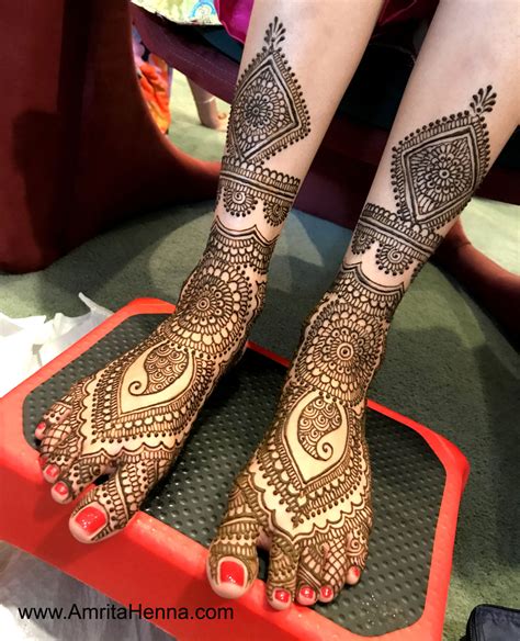 Bridal Full Foot Mehndi Designs