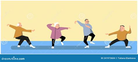 Taichi Wushu Kungfu Fitness Healthy Activities Grandfather Adult