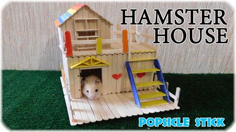Diy Rainbow Hamster House Popsicle Stick Hamster House Youtube In Hamster Diy Hamster