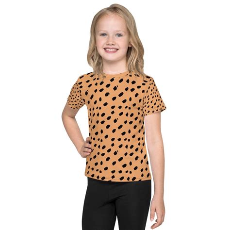 Cheetah Kids Costume Halloween Shirt Cheetah Print Costume Etsy