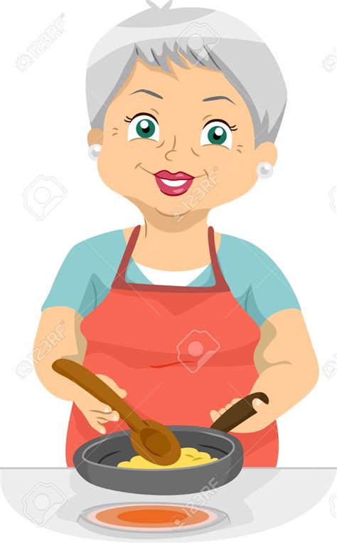 Cute Grandma Cooking Clipart Clipground