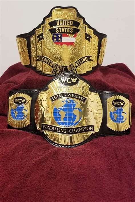 Wcw World Heavyweight And United States Heavyweight Championship Belts