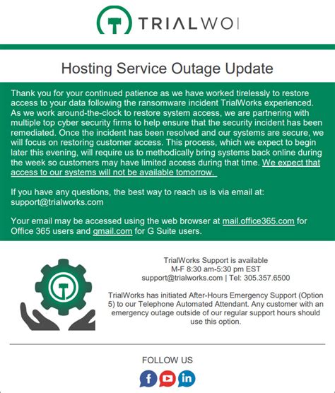 Were shuttered on tuesday, and many of its pork and poultry plants were affected. TrialWorks Ransomware Attack Disrupts Court Cases and ...