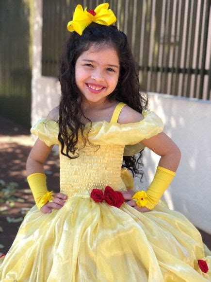 Fantasia Princesa Bela Fera Vestido Amarelo Ouro Longo Luxo Vestidos