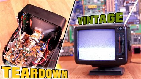 Vintage Teardown 2 Old Portable Tv Cathode Ray Tube And Flyback