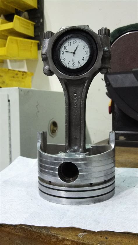 On heating, aluminium expands more than the metal cylinder. Piston Clock Gift| Builds and Project Cars forum