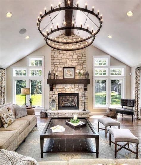 29 Farmhouse Living Room Ideas In 2021 A Charming Style Vaulted