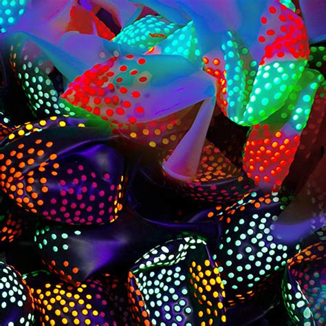 50 Pieces Blacklight Party Balloons 12 Inch Black Light Fluorescent