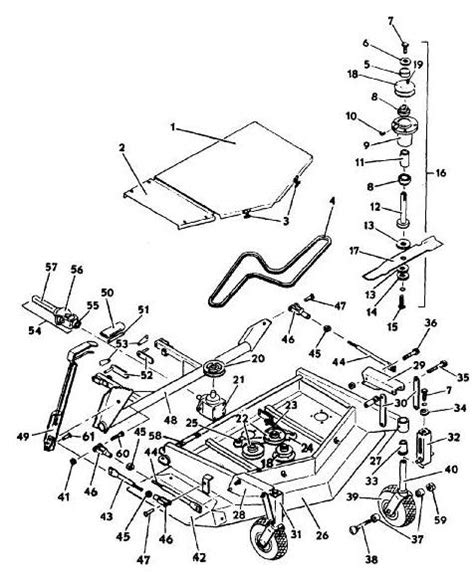 6144 Deck Model 1987 Year Mower Assembly Parts And Diagram Grasshopper