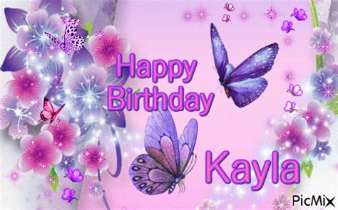Happy Birthday Kayla Free Animated  Picmix