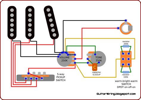 50s stratocaster 60s stratocaster 70s. The Guitar Wiring Blog - diagrams and tips: Wiring Diagram for Stratocaster - With a Warm-Bright ...