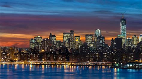Manhattan Skyline New York Panorama Wallpapers Hd Wallpapers Id 17644