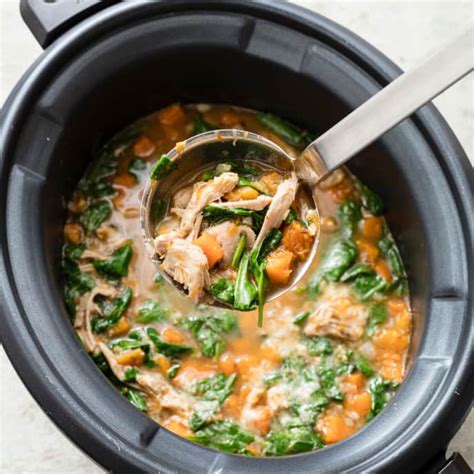 Slow Cooker Hearty Turkey Stew With Squash And Spinach For Two