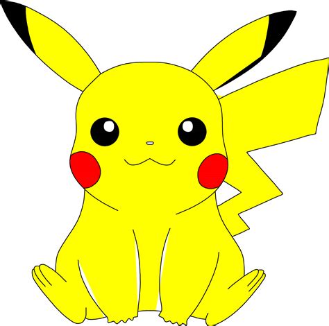 Download Pikachu Pokemon Clipart Black And White - Png Download