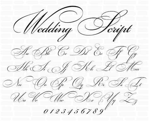 Wedding Fonts Cursive Font Svg Cursive Monogram Svg Cursive Etsy