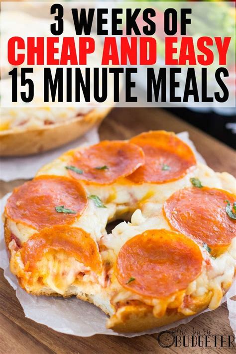 15 cheap and easy dinners. 3 Weeks of Cheap Dinners, ready in under 15 minutes ...