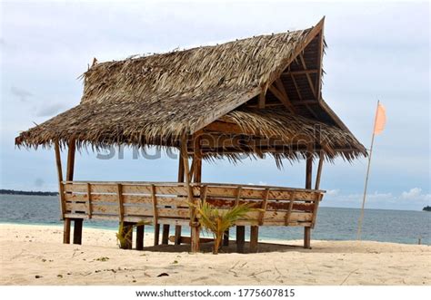 Nipa Hut Cottages Along Philippines Beaches Stock Photo 1775607815