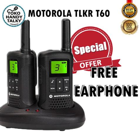 Jual Motorola Tlkr T60 Walkie Talkie Original Garansi Resmi Di Lapak