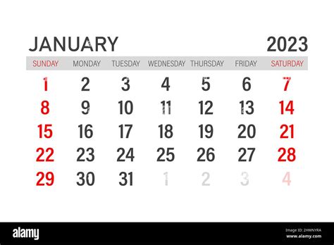 2023 Printable Monthly Calendar January 2023 Calendar Free Printable