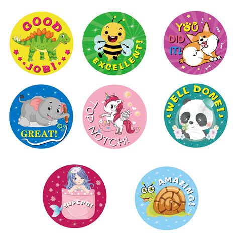 Buy 1000pcs Motivational Stickers 1 Inch Reward Stickers For Kids