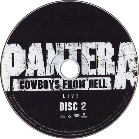 Carátula Cd2 De Pantera Cowboys From Hell 20th Anniversary Expanded
