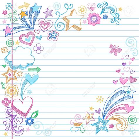 Printable Notebook Papers Activity Shelter Cute Notebook Paper Clipart Free Cliparts