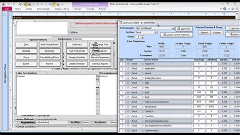 Ms Access Sample Database Layout Assistant Youtube
