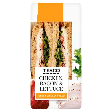 Tesco Chicken Bacon And Lettuce Sandwich Tesco Groceries