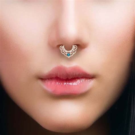 925 Sterling Silvernose Piercinggold Piercing By Kgnsilver On Etsy