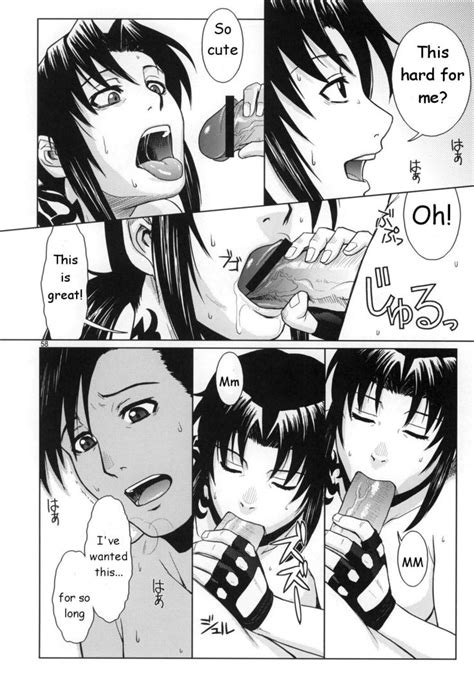 Rule 34 Azasuke Big Penis Black Lagoon Blowjob Comic Dialogue Fellatio Female Kissing