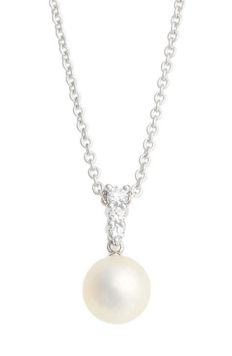 Mikimoto Morning Dew Akoya Cultured Pearl And Diamond Pendant Necklace