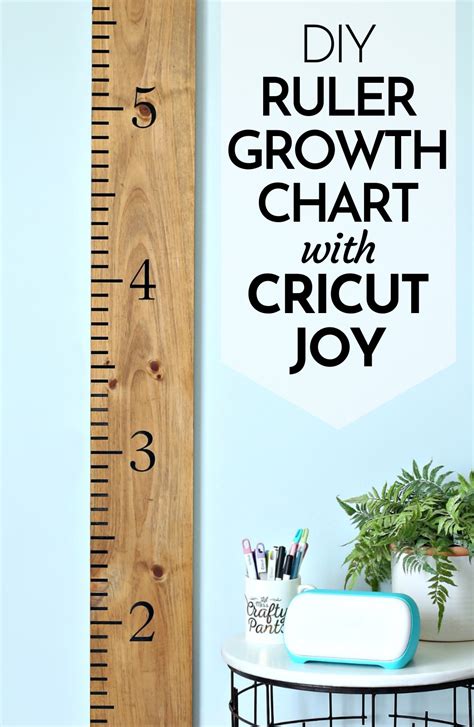 Diy Ruler Growth Chart With Cricut Joy Kara Creates