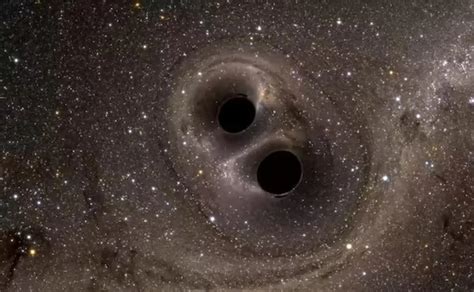 dos agujeros negros hacia una colisión inminente que sacudirá la estructura del espacio tiempo