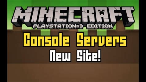 Minecraft Ps3 Console Servers Youtube