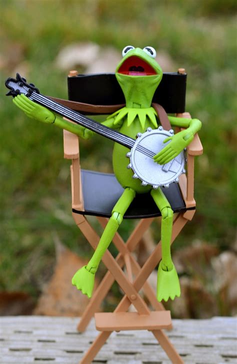 Hd Wallpaper Kermit Frog Muppet Toy Banjo Playing Sitting Chair