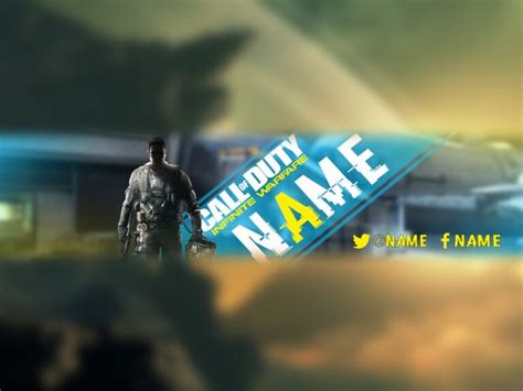 Warzone Youtube Banner Template Stream Design Elements