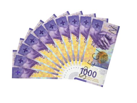 Banque Nationale Suisse Bns Photos De Billets De 1000 Francs