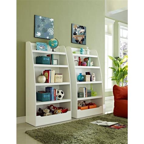 Altra Furniture Mia Kids 4 Shelf Bookcase In White 9627196 At The Home