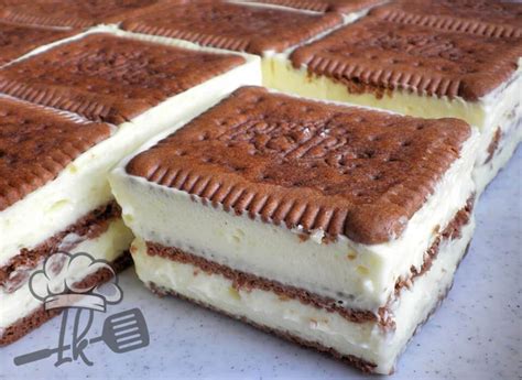 Jetzt ausprobieren mit ♥ chefkoch.de ♥. Butterkeks-Vanillecreme-Schnitten Kuchen - Butterkeks ...