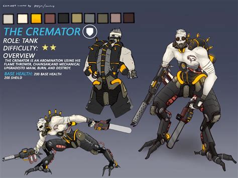 Artstation Cremator Hero Concept Overwatch